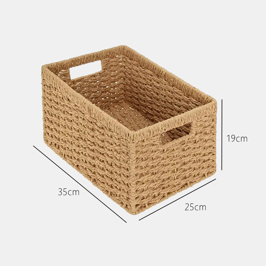 Woven Wicker Storage Basket