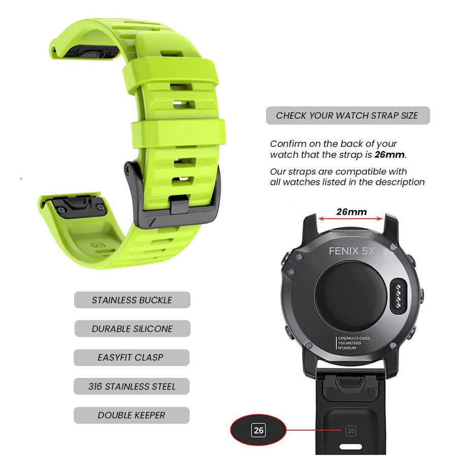 EASYFIT STRAP GARMIN FENIX 8 (51mm)/7X/6X/5X/3