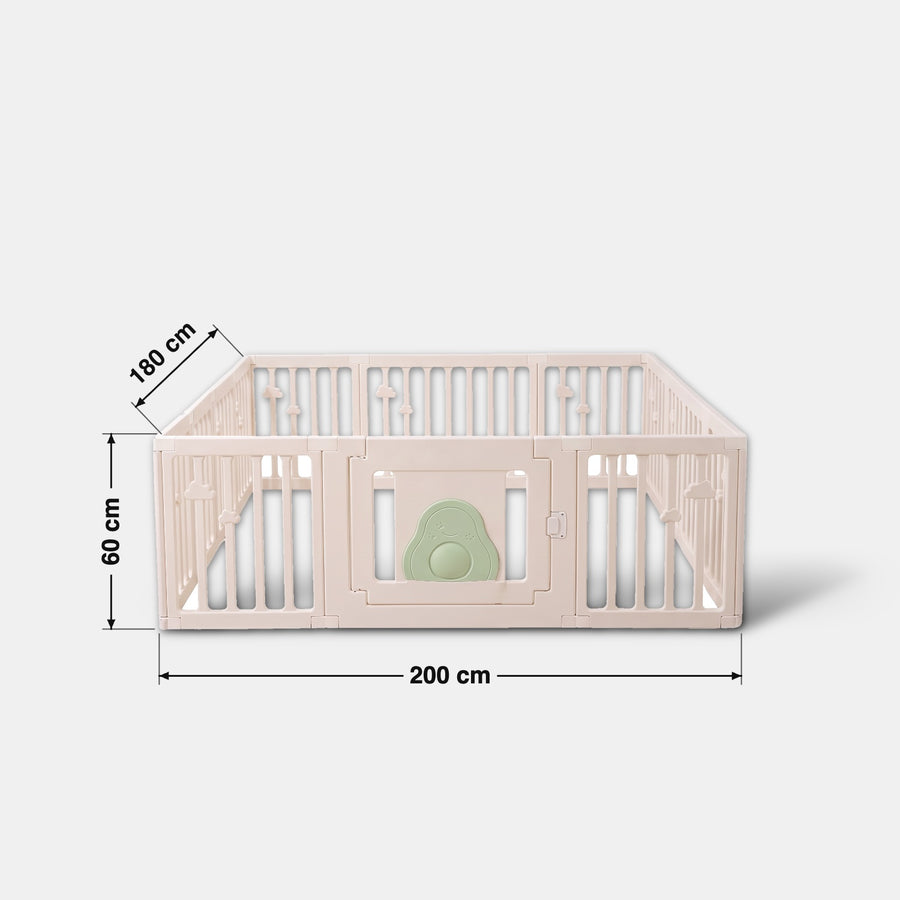 Little Avo Playpen dimensions 200 cm x 180 cm x 60 cm high