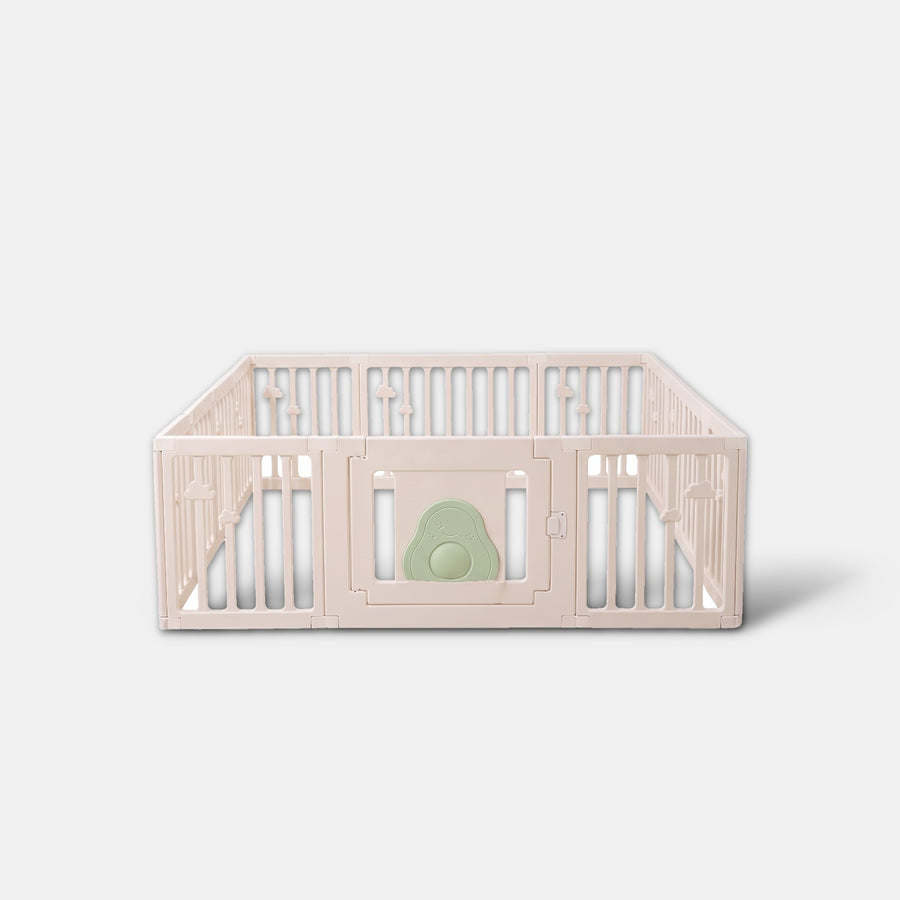 Little Avo Playpen 180 x 200 cm in cream, front view
