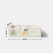 Little Koala Playpen dimensions 200 cm x 180 cm x 60 cm high