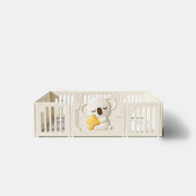 Little Koala Playpen 180 x 200 cm in cream, front view