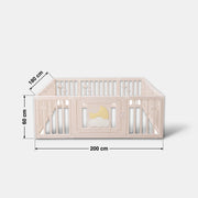Little Moon Playpen dimensions 200 cm x 180 cm x 60 cm high