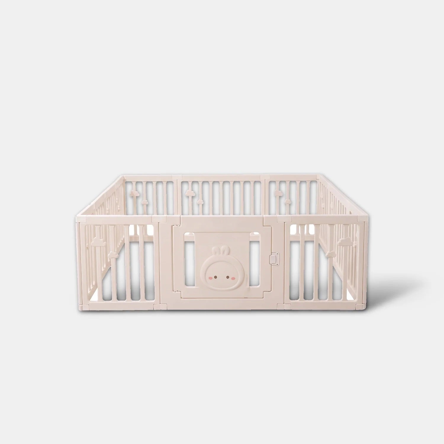 Little Rabbit Playpen 180 x 200 cm in cream, front view
