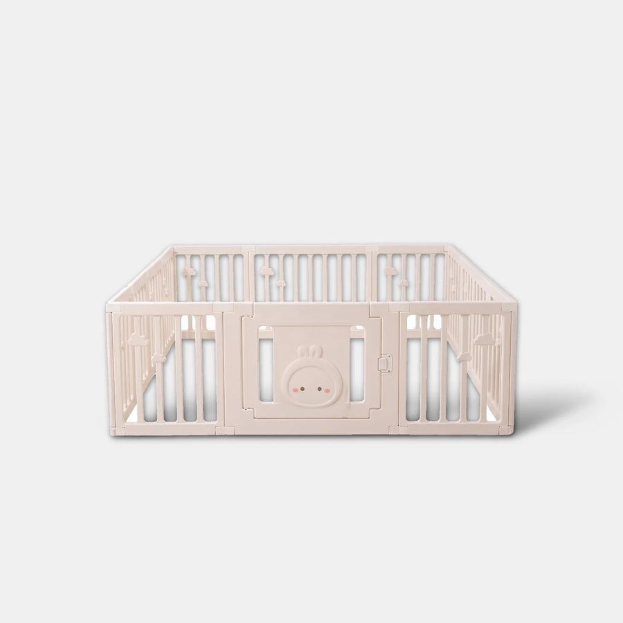 Little Rabbit Playpen 180 x 200 cm in cream, front view