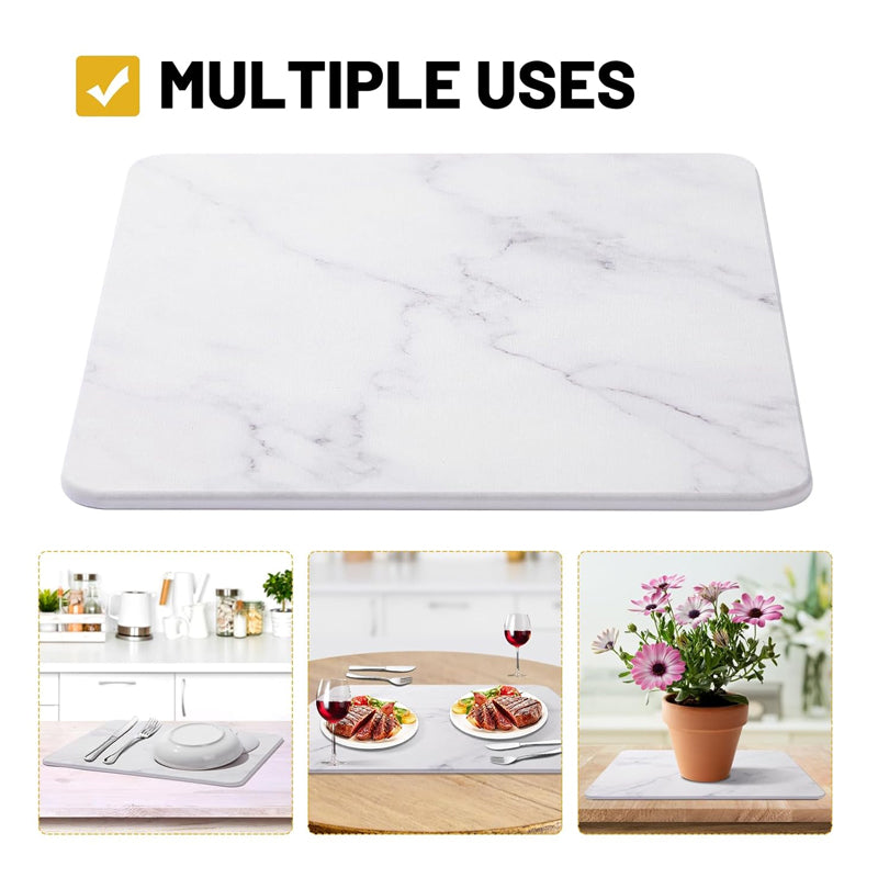 ULTRA-ABSORBENT KITCHEN AND MULTI PURPOSE DRYING MAT