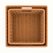 Square Woven Wicker Storage Basket
