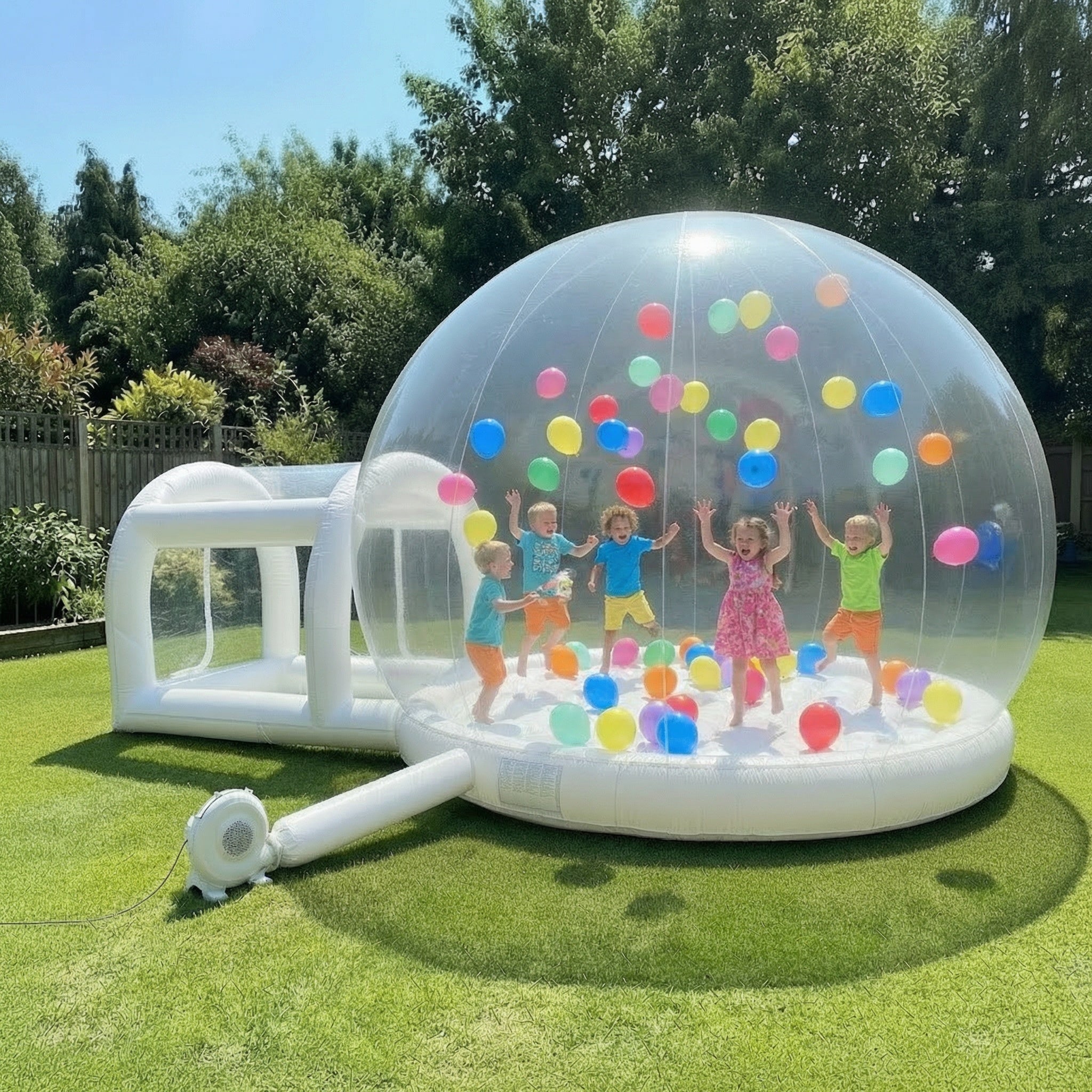 4-metre Bouncy Balloon Bubble House With Blower and Balloons