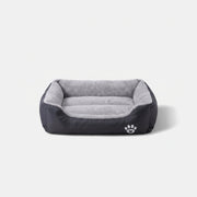 Pet Nest Dog Bed 3XL 110 x 80 cm in charcoal and grey, front view