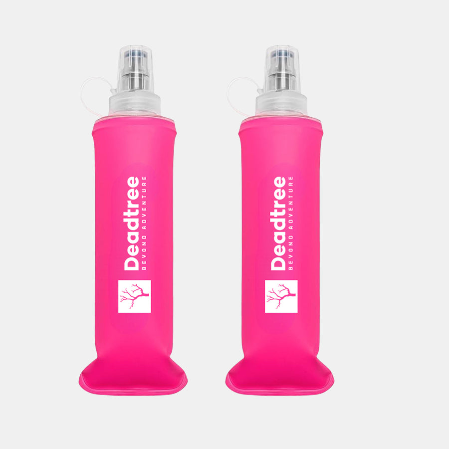 Deadtree Foldable Soft Flask Bottle 500ml (2 Pack)