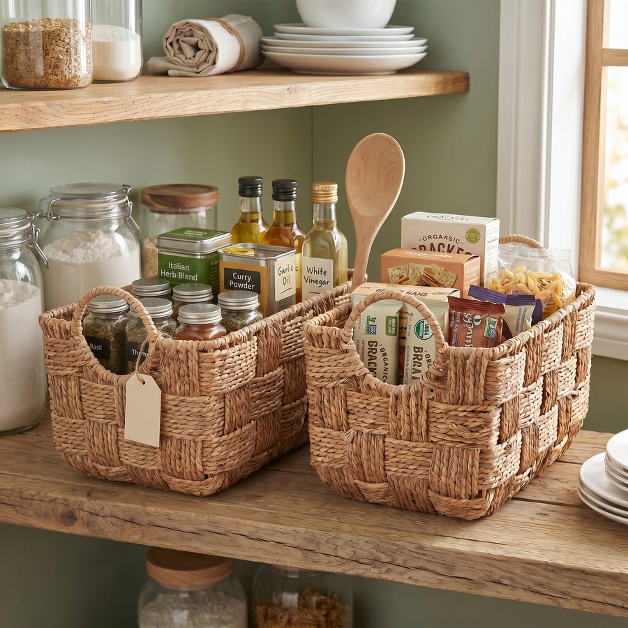 Mila Woven Wicker Basket