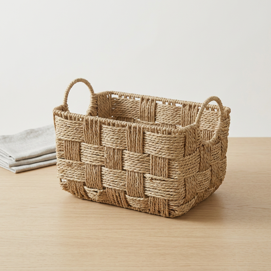 Mila Woven Wicker Basket