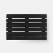 Bamboo Eco Bath Mat in black on studio grey