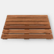 Bamboo bath mat dark brown
