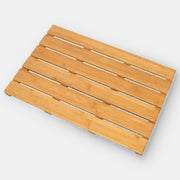 Bamboo bath mat light brown