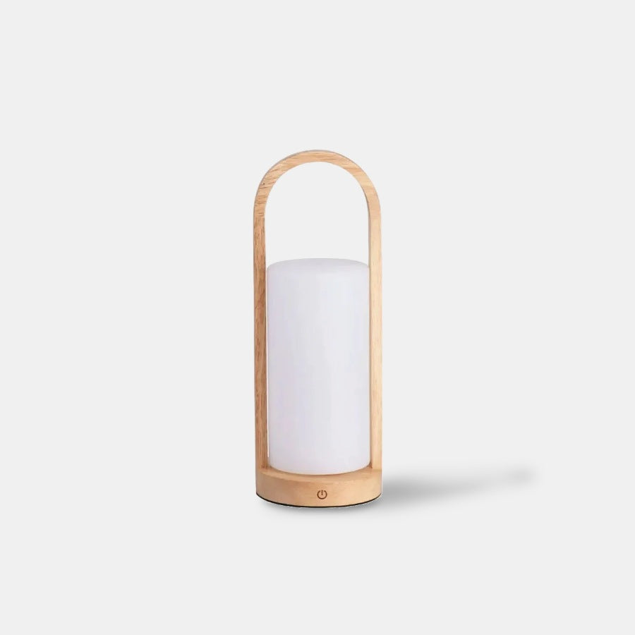 Glimmer lantern in natural wood