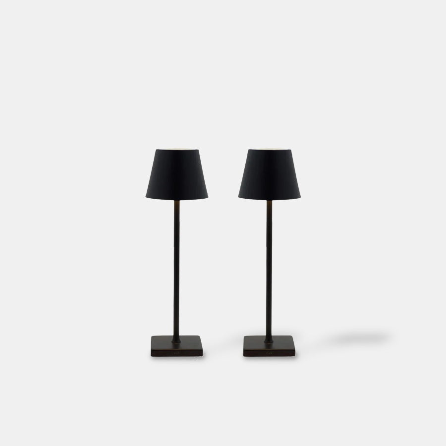 Luminee rechargeable LED table lamps, 2 pack