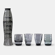 Fish stackable glasses stacked as a koi fish with the four glasses