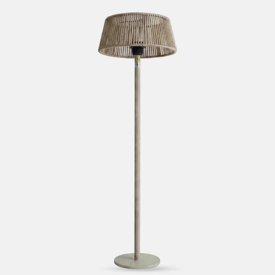LoomHaven patio and indoor heater lamp on a grey studio background