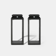 LunaShine solar lantern 2 pack in black