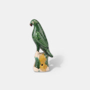 Emerald green parrot sculpture, large