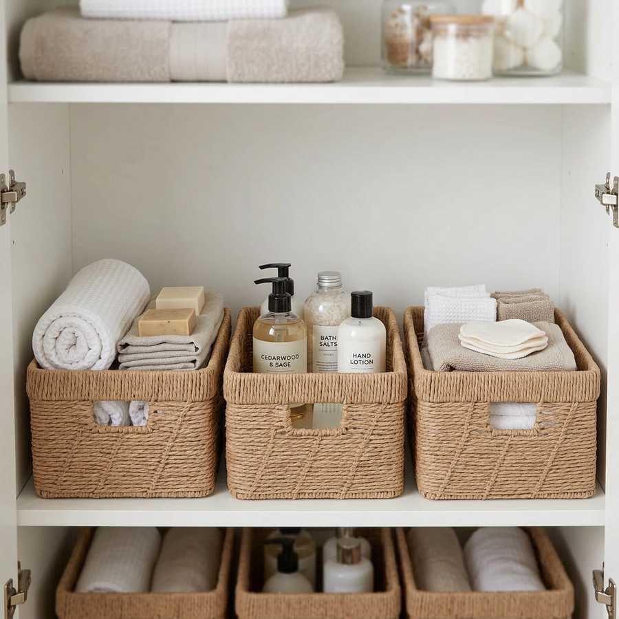 Lucy Woven Wicker Basket