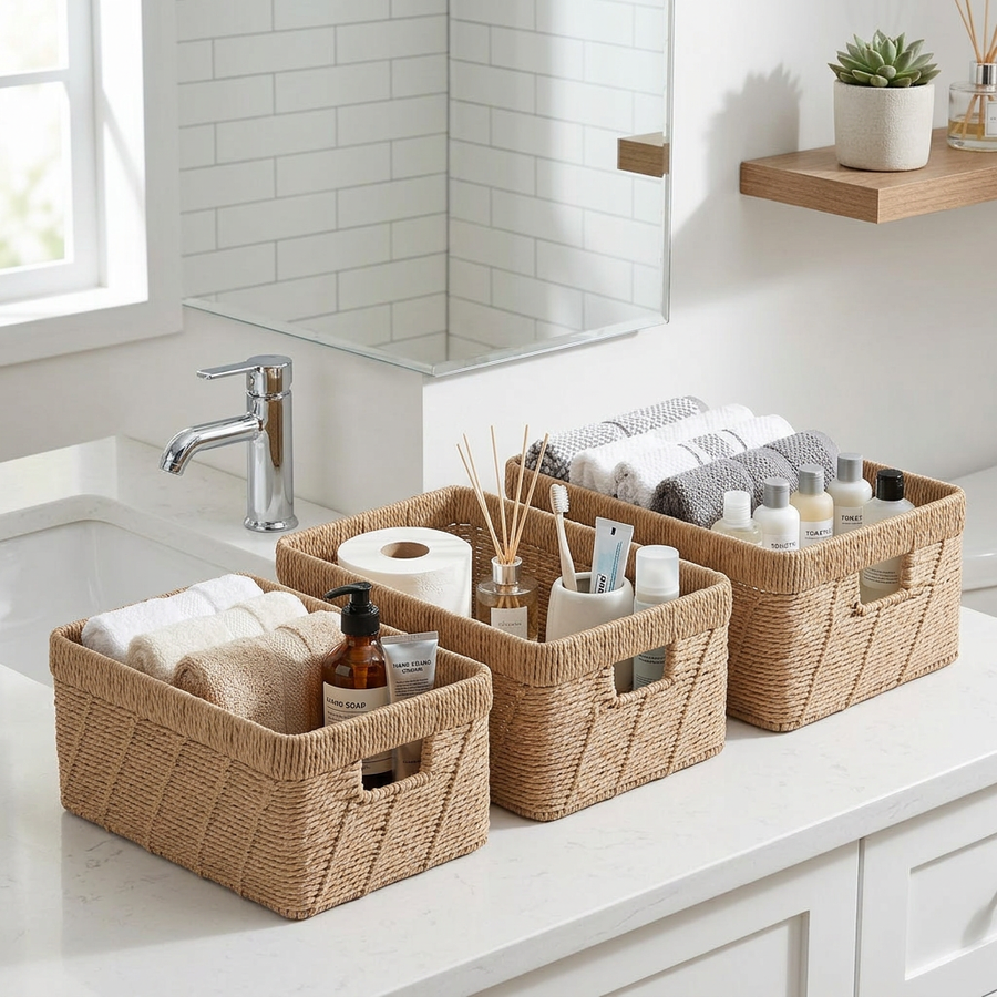 Lucy Woven Wicker Basket