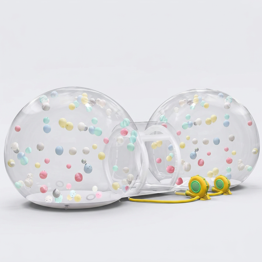 6.2m Double Inflatable Bubble House With Blower and Balloons