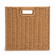 Square Woven Wicker Storage Basket