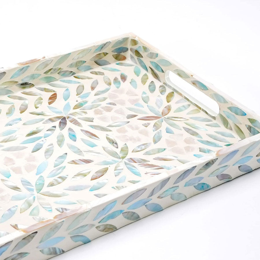TIDAL SHELL RECTANGULAR TRAY