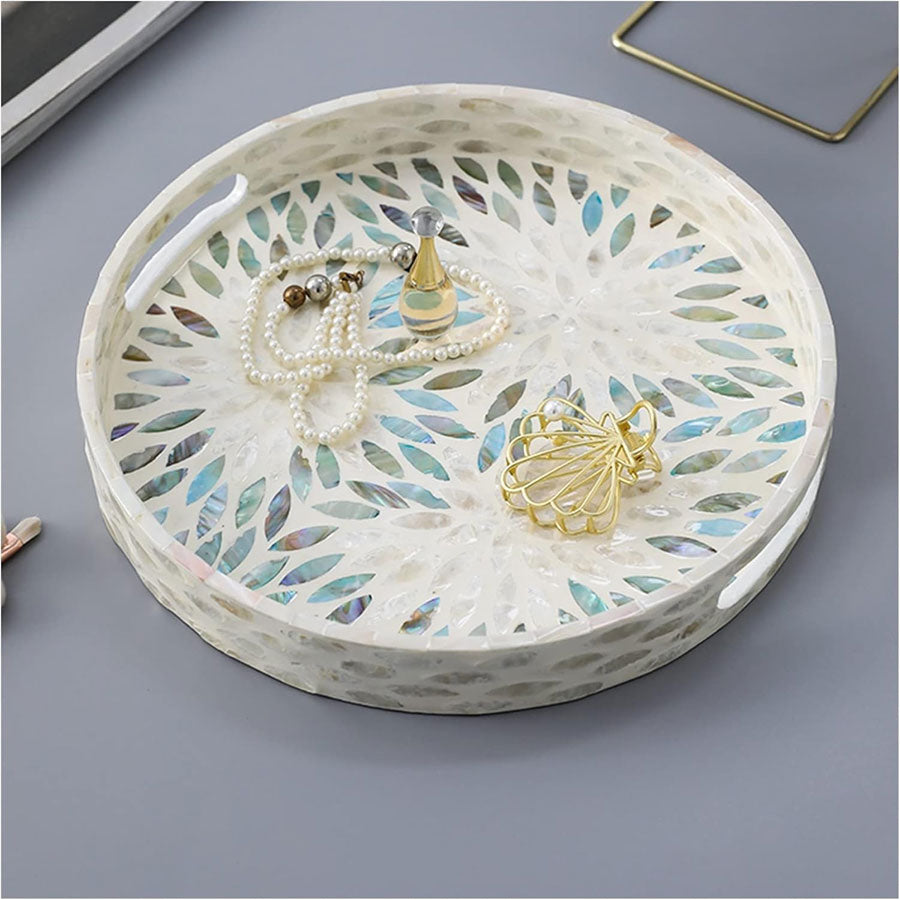 TIDAL SHELL ROUND TRAY