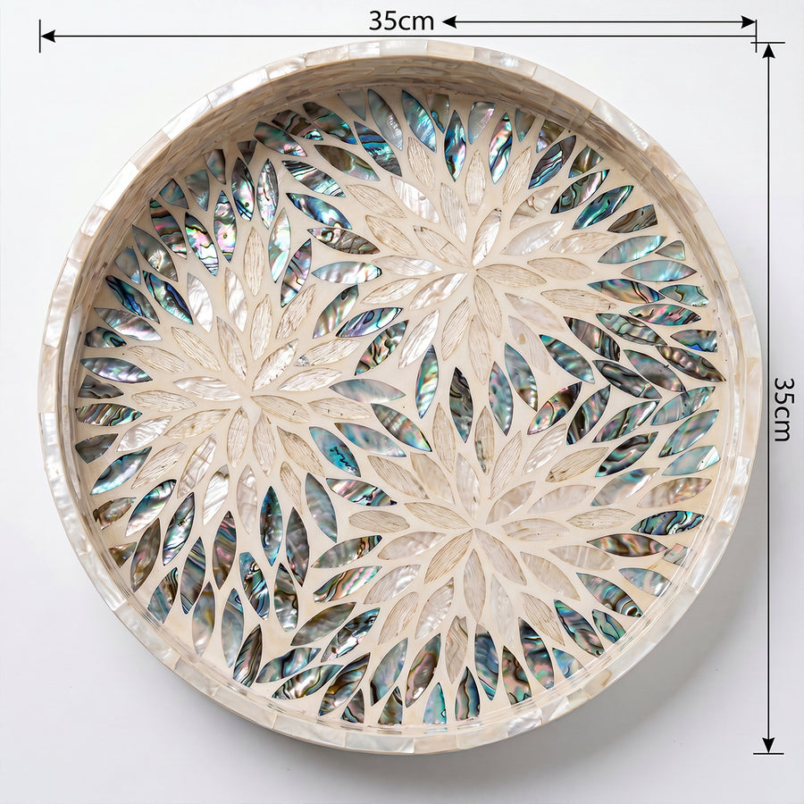 Tidal Shell Round Tray