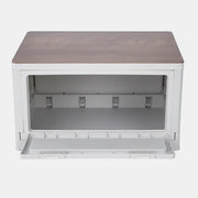 Multifunctional Foldable Storage Box with Wooden Lid