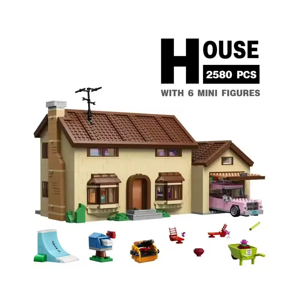 WARM FAMILY SIMPSONS HOUSE BUILDING BLOCKS