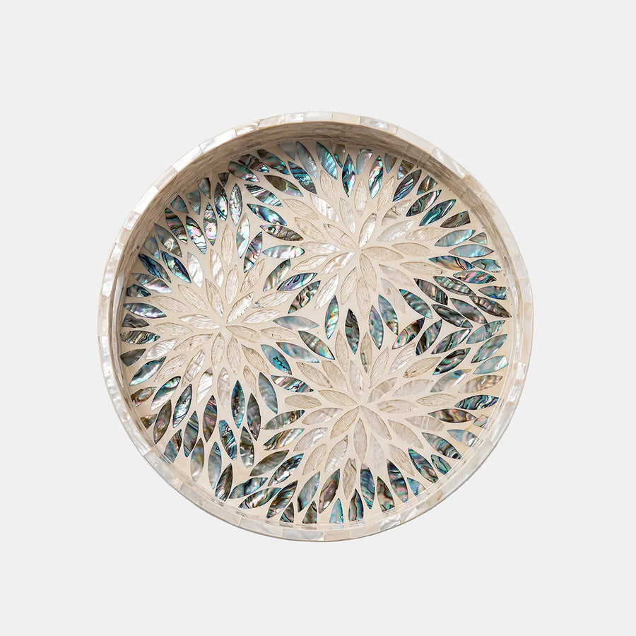 Tidal Shell Round Tray